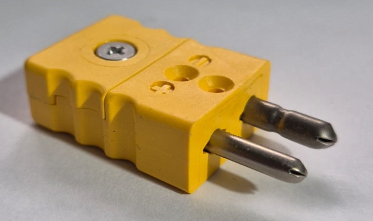 CONECTOR MACHO P/TERMOCUPLA TIPO K; 2 POLOS; PYROMATION;