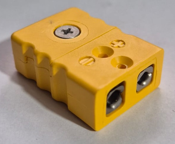 CONECTOR HEMBRA P/TERMOCUPLA TIPO K; 2 POLOS;
