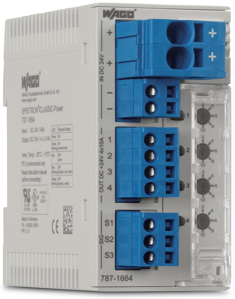 BREAKER ELECTRÓNICO 24VDC; 4 CANALES