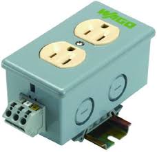 TOMA CORRIENTE DUPLEX WAGO; 120VAC; 15A; 28-12AWG;