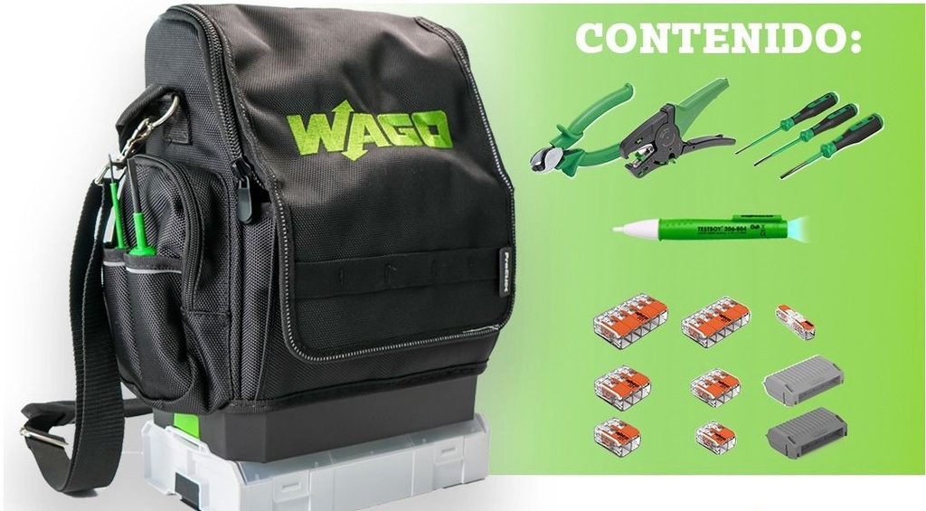 BOLSO CON HERRAMIENTAS PARA ELECTRICISTAS