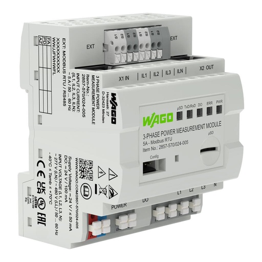 [WAGO00499] MEDIDOR DE ENERGIA 2857; 400/690 V/5 A; MODBUS RTU;